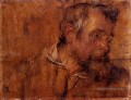 Profil Étude d’un peintre baroque de baroque Old Man barbu Anthony van Dyck